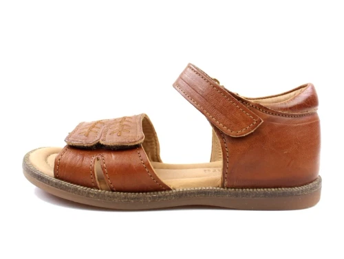 Bisgaard sandal Alexa cognac med velcro